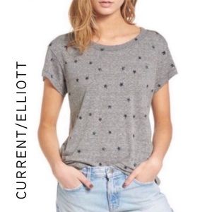 Current Elliot The Crew Neck Star Slub T-shirt